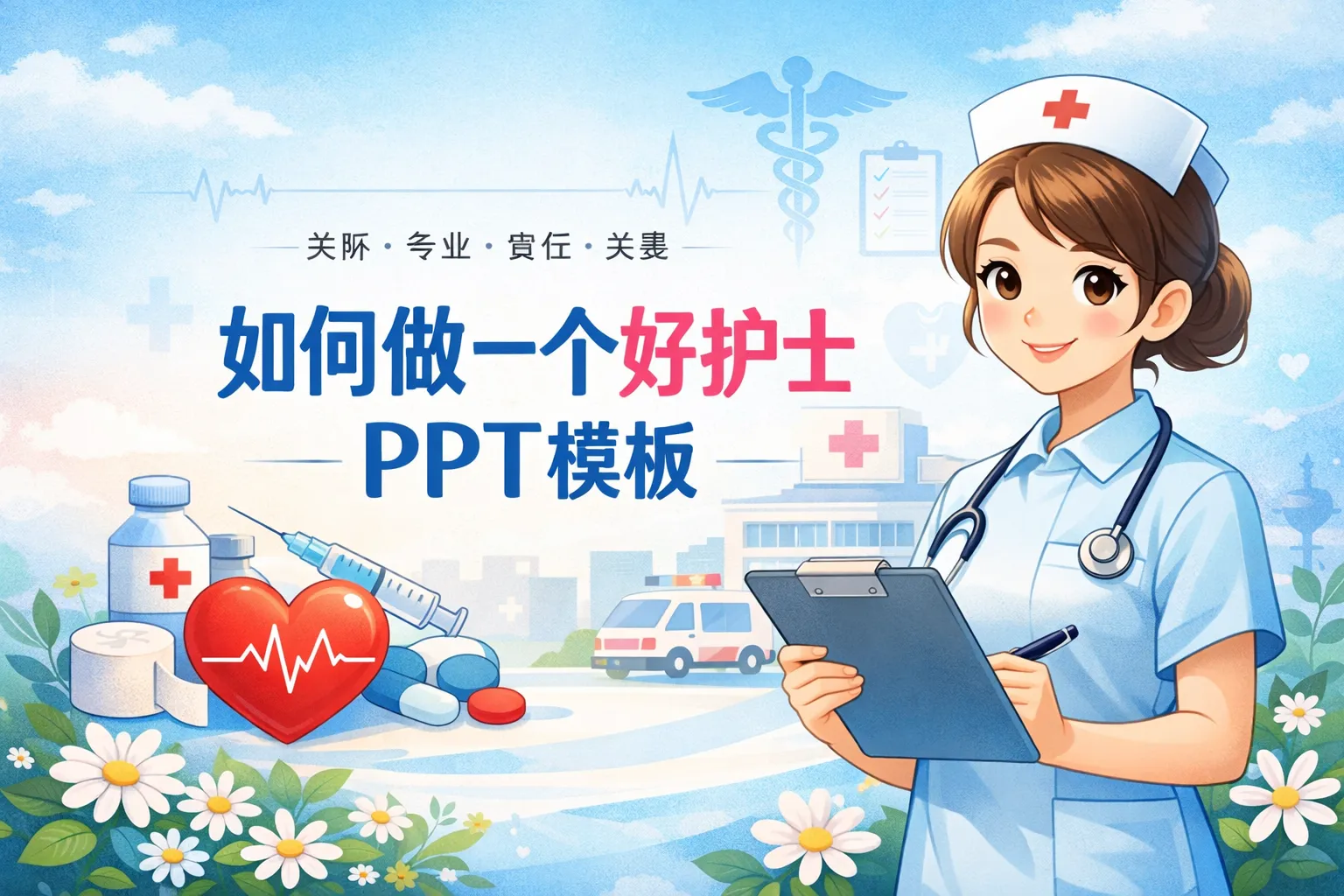 如何做一个好护士ppt模板