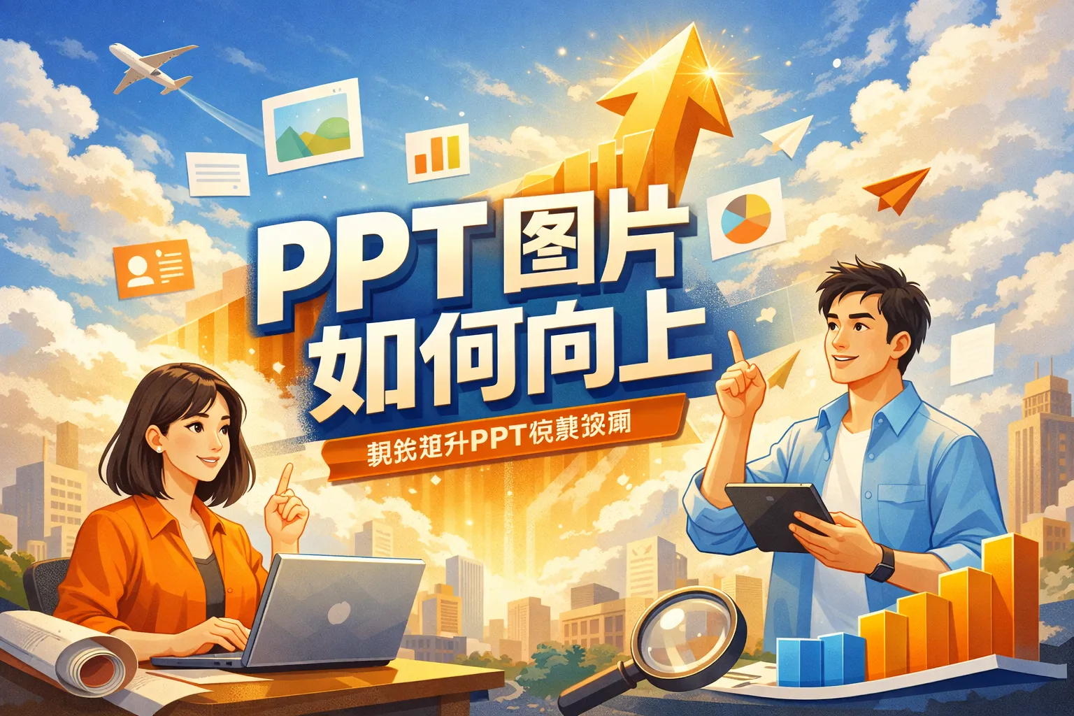 ppt图片如何向上