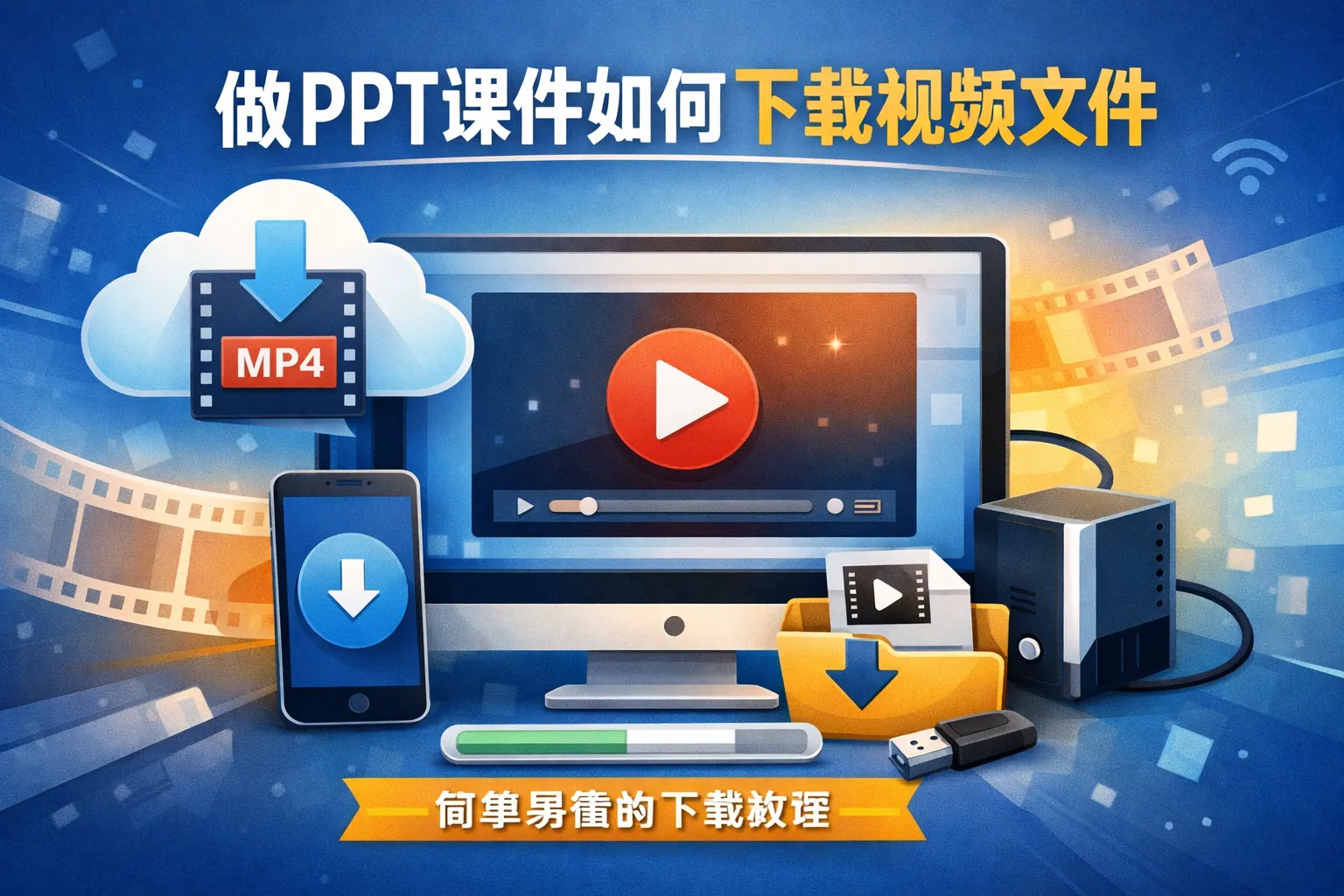 做ppt课件如何下载视频文件