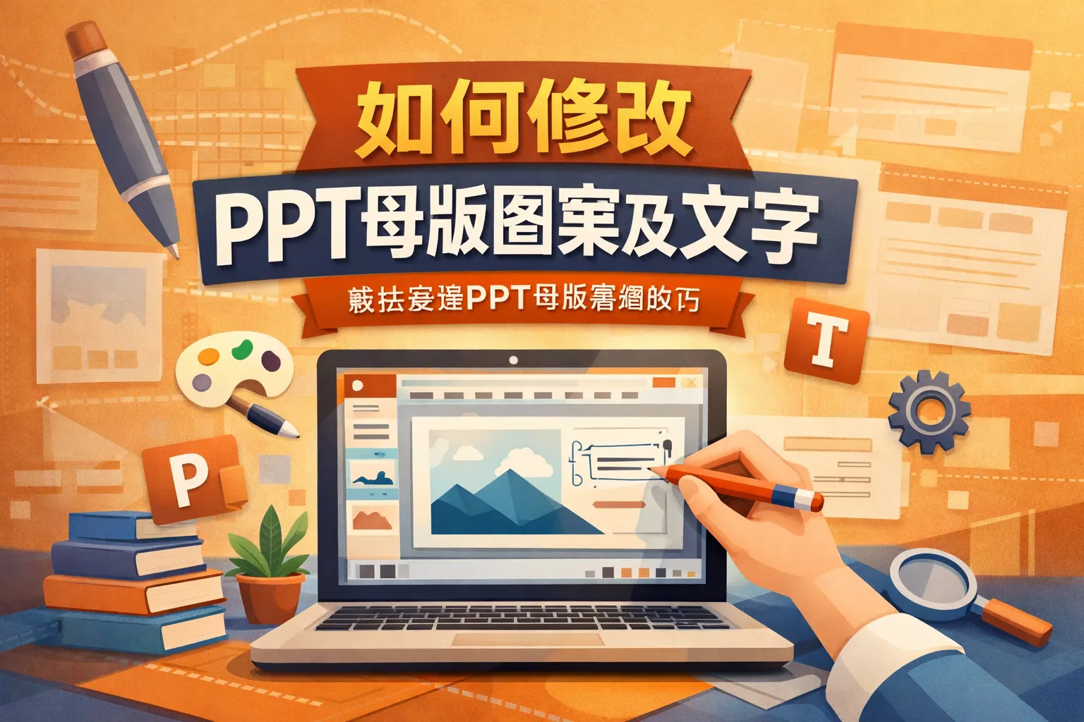 如何修改PPT母版图案及文字