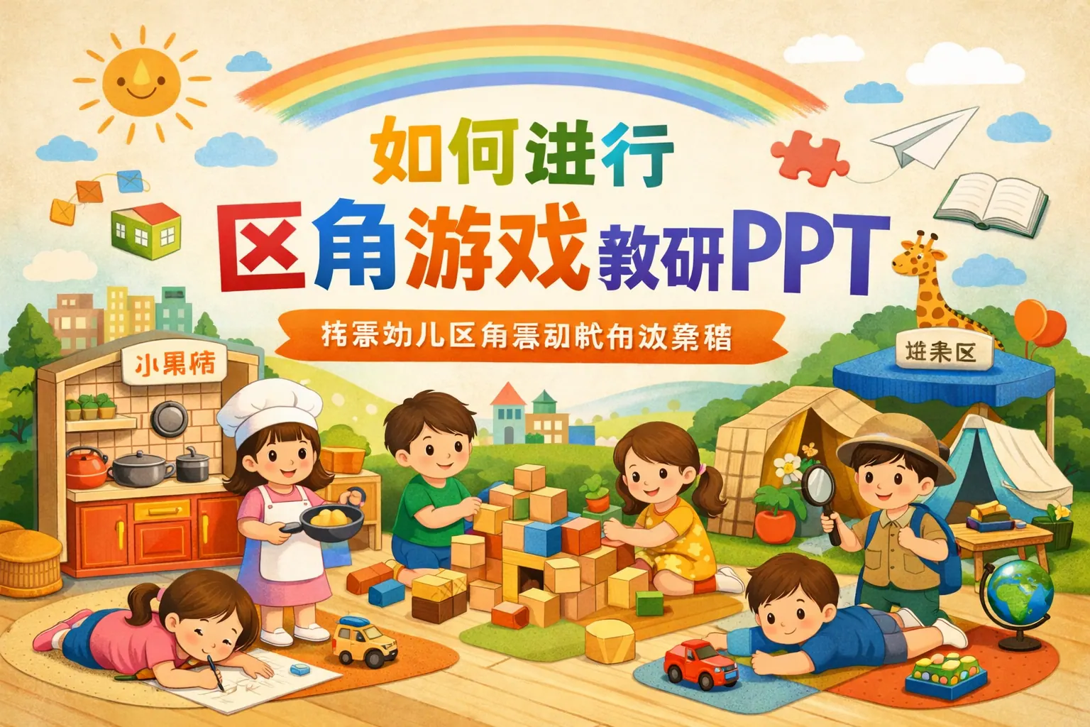 如何进行区角游戏 教研ppt