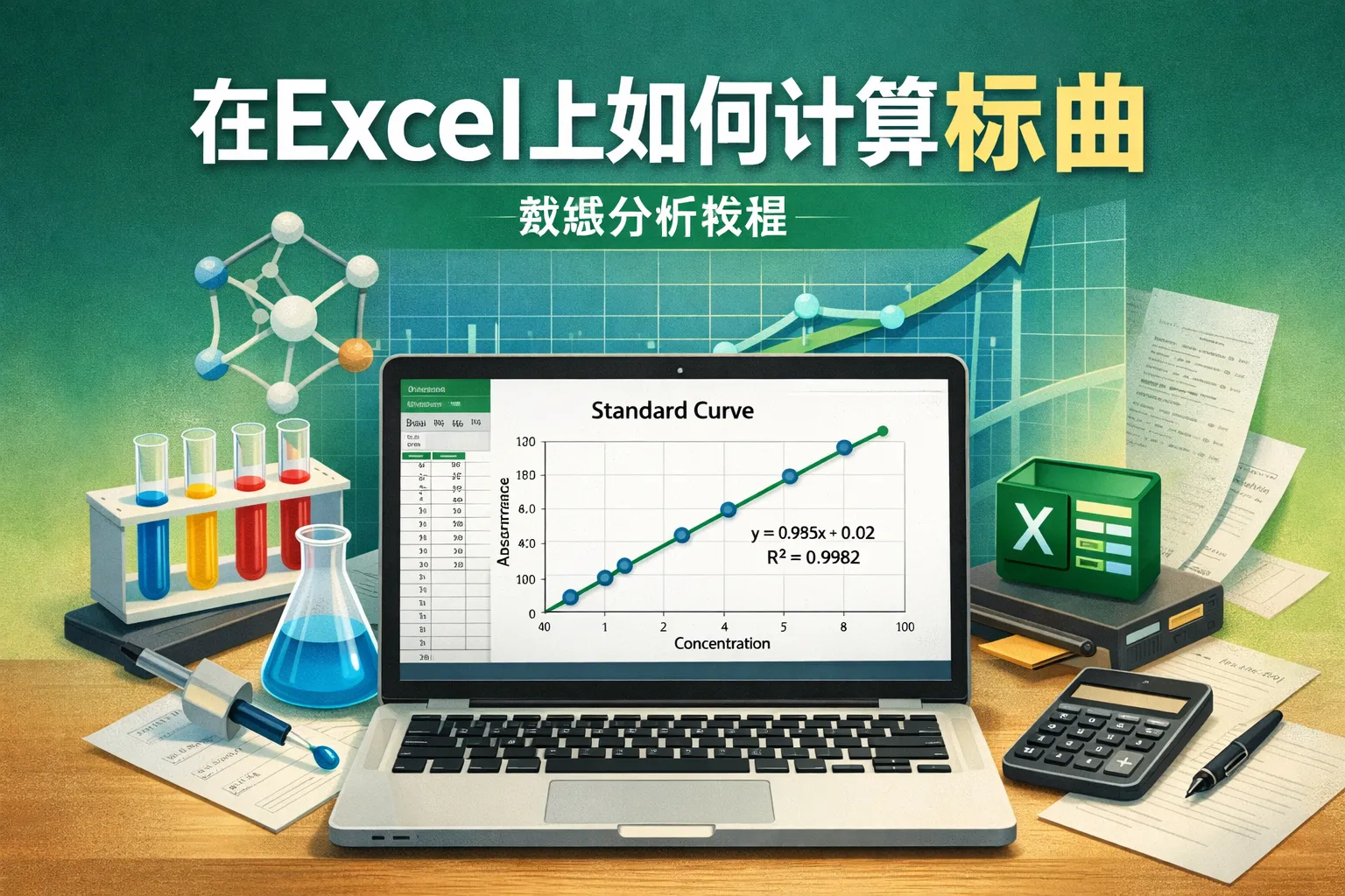 在excel上如何计算标曲