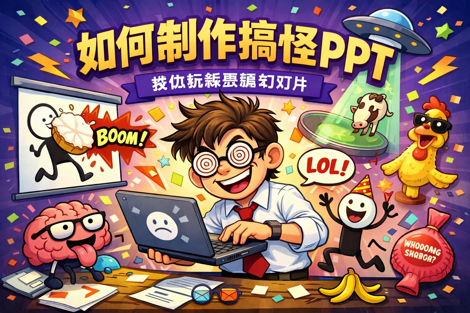 如何制作搞怪ppt