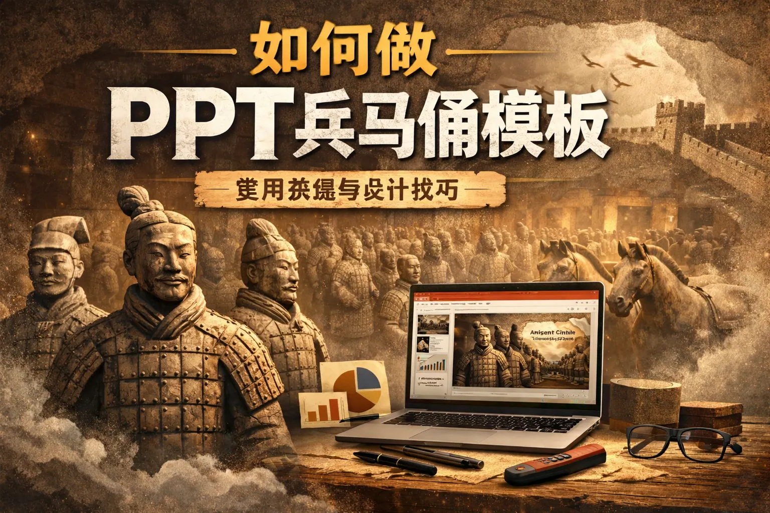 如何做ppt兵马俑模板
