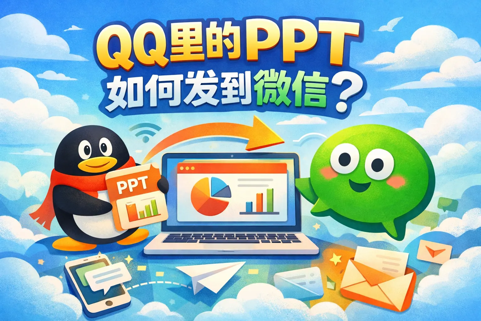 qq里的ppt如何发到微信