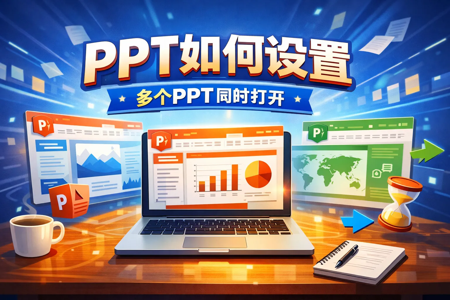 ppt如何设置多个ppt打开