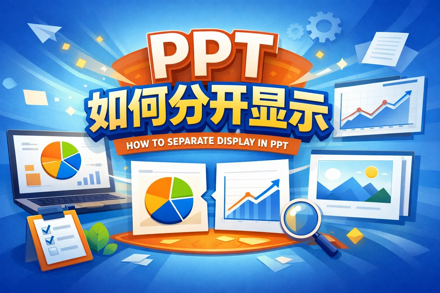 ppt 如何分开显示