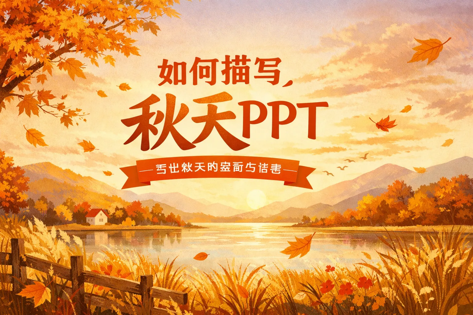 如何描写秋天ppt
