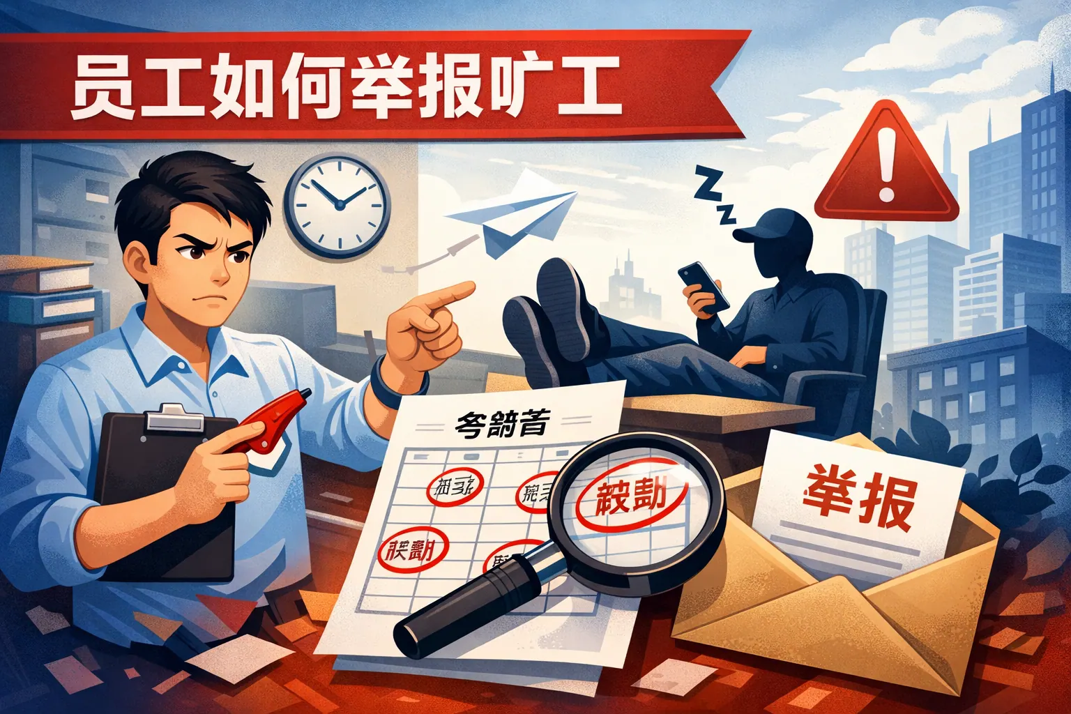 员工如何举报旷工