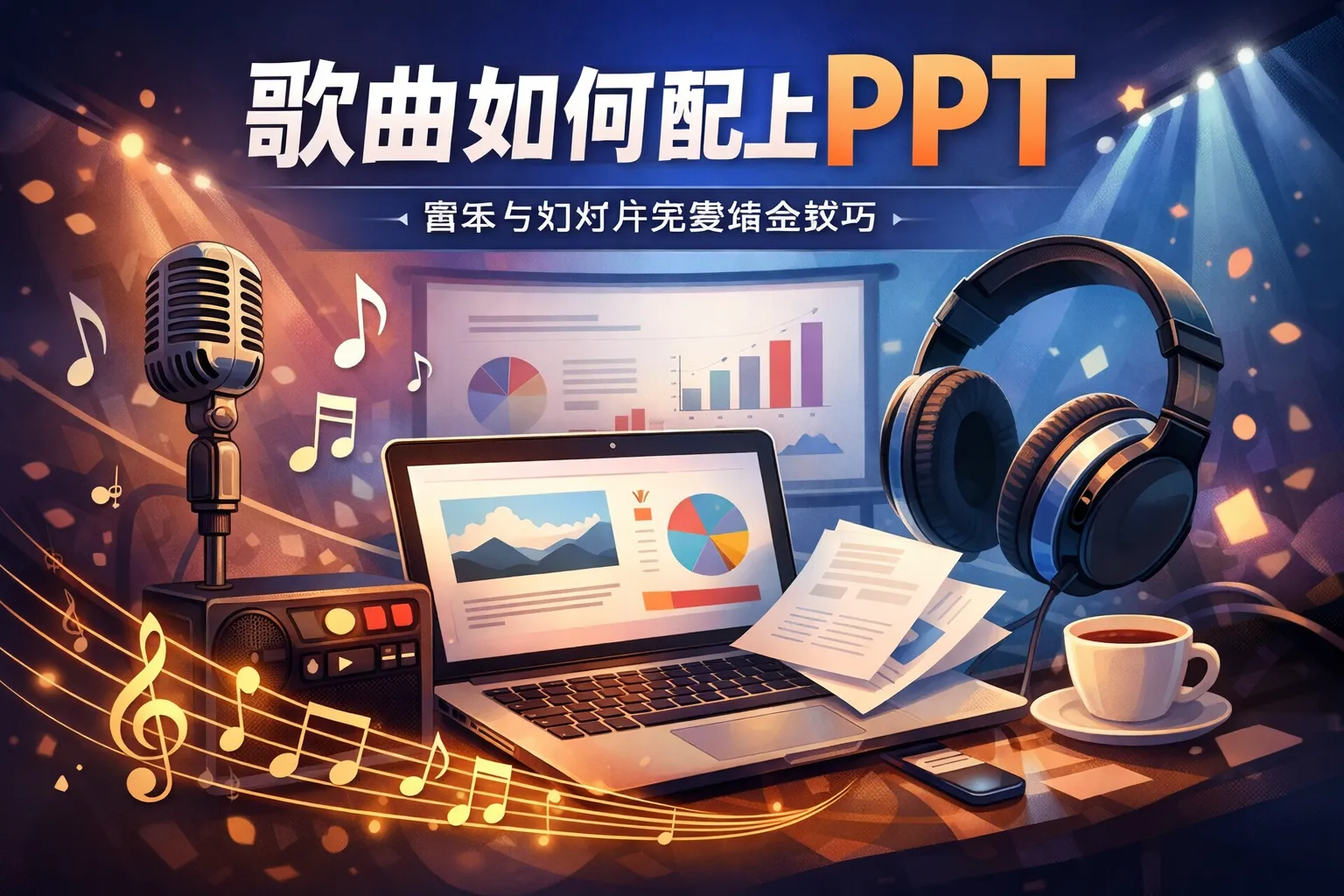 歌曲如何配上ppt