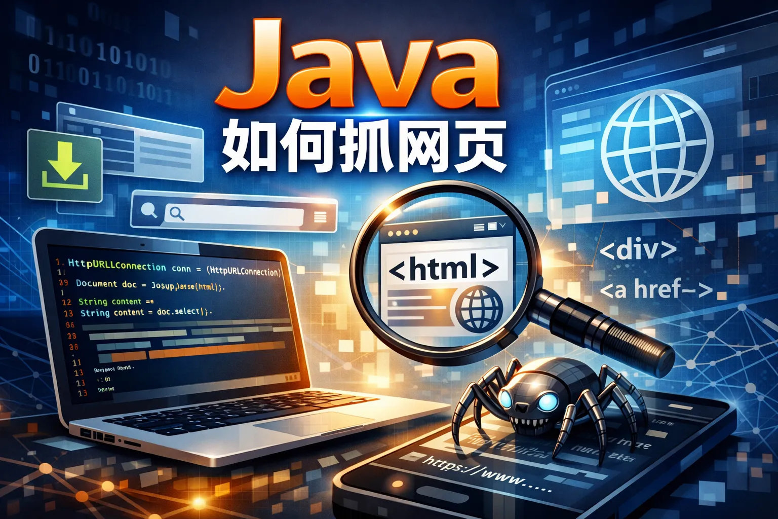 java如何抓网页