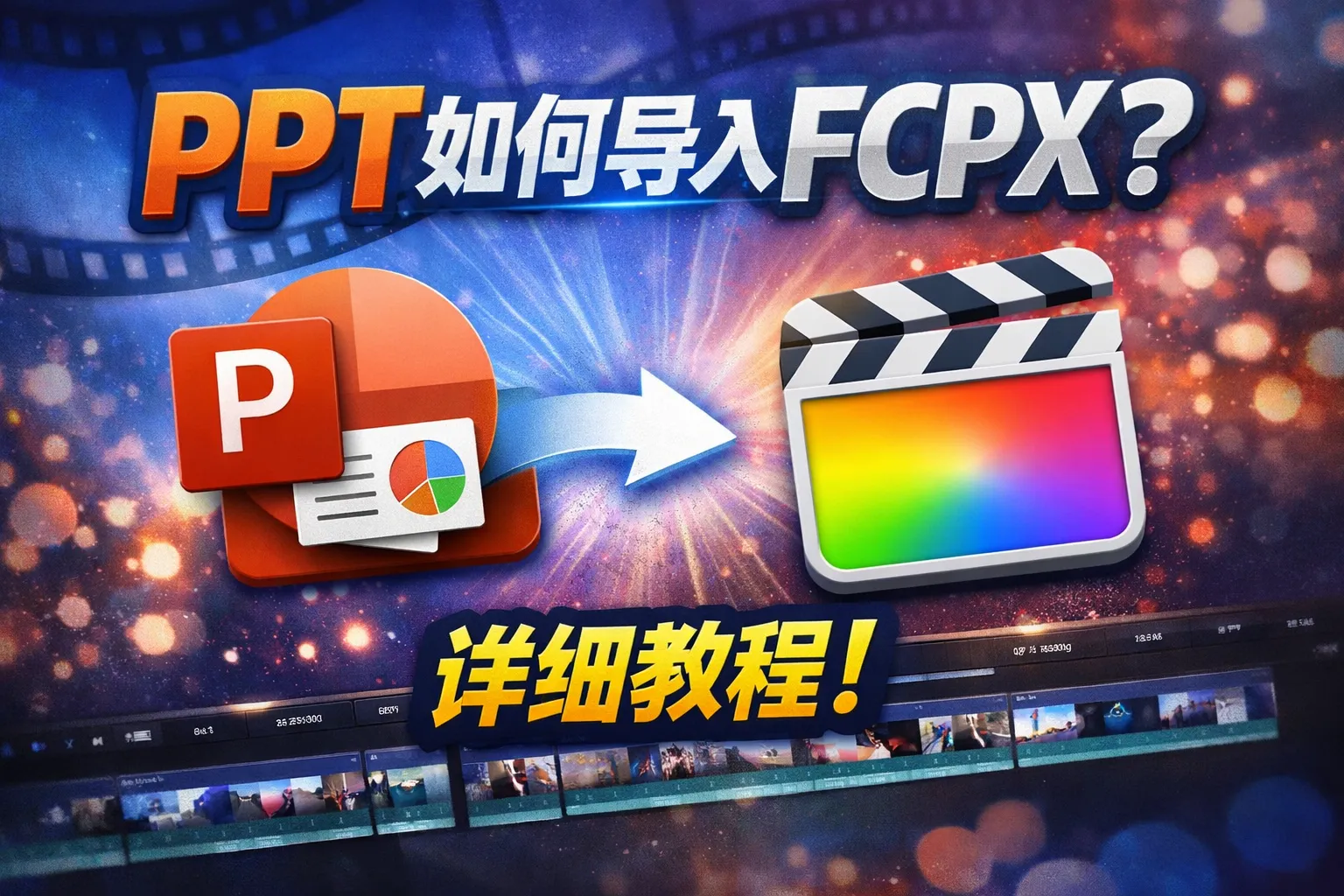 ppt如何导入fcpx
