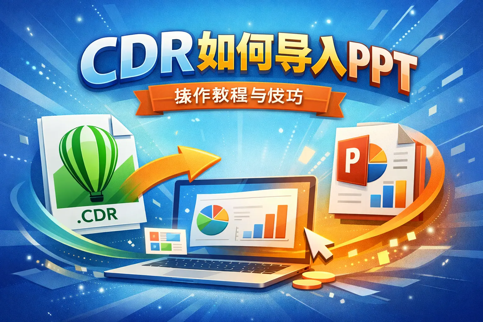 cdr如何导入ppt