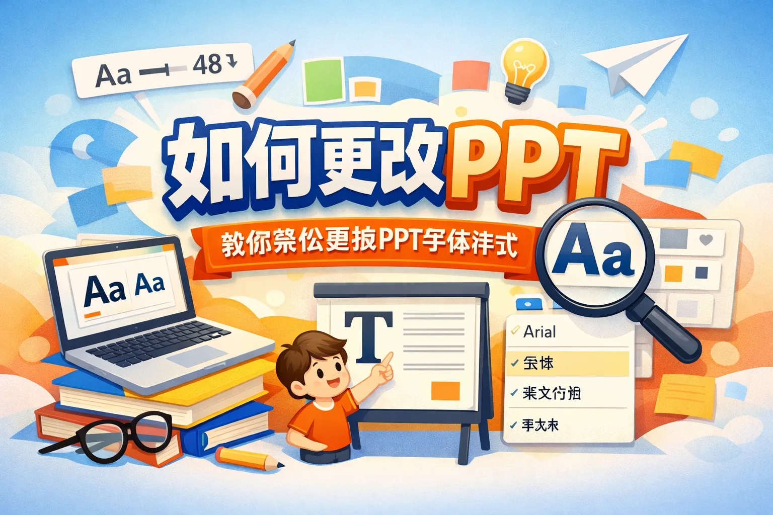 如何更改字体ppt