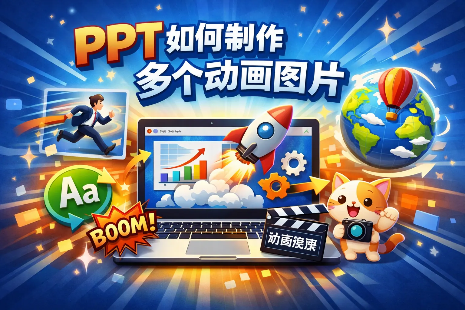 ppt如何多个动画图片