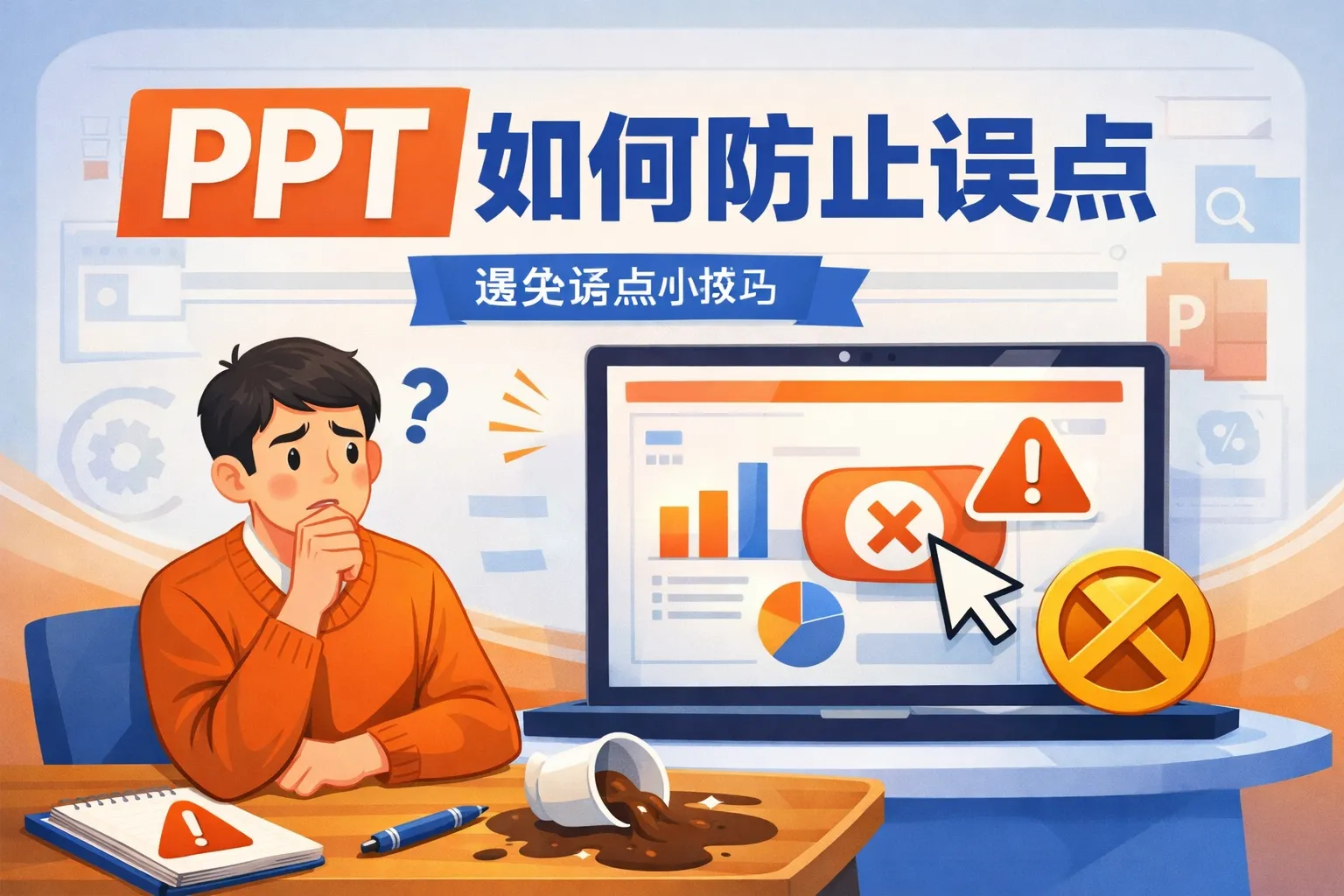 ppt如何防止误点