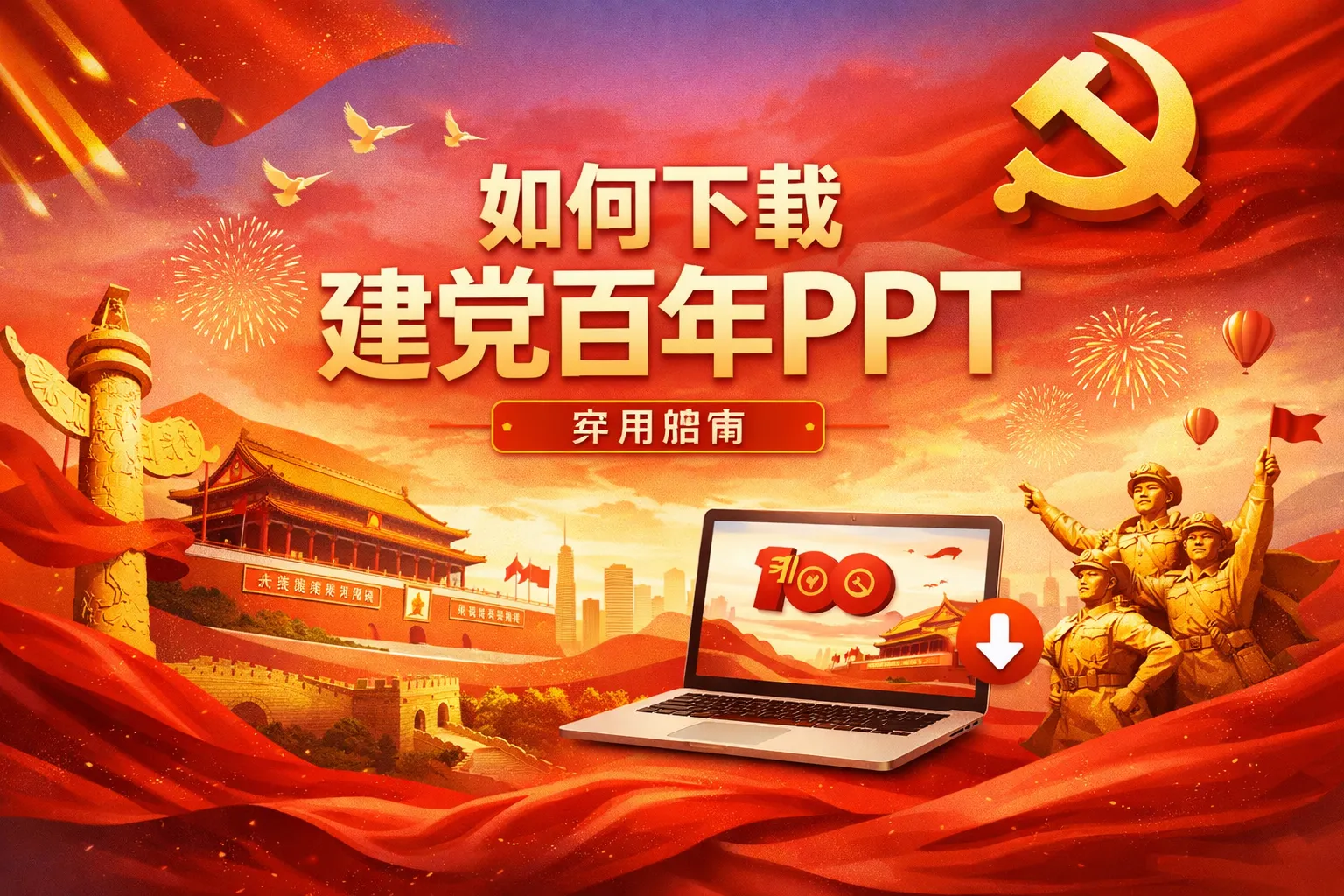 如何下载建党百年ppt