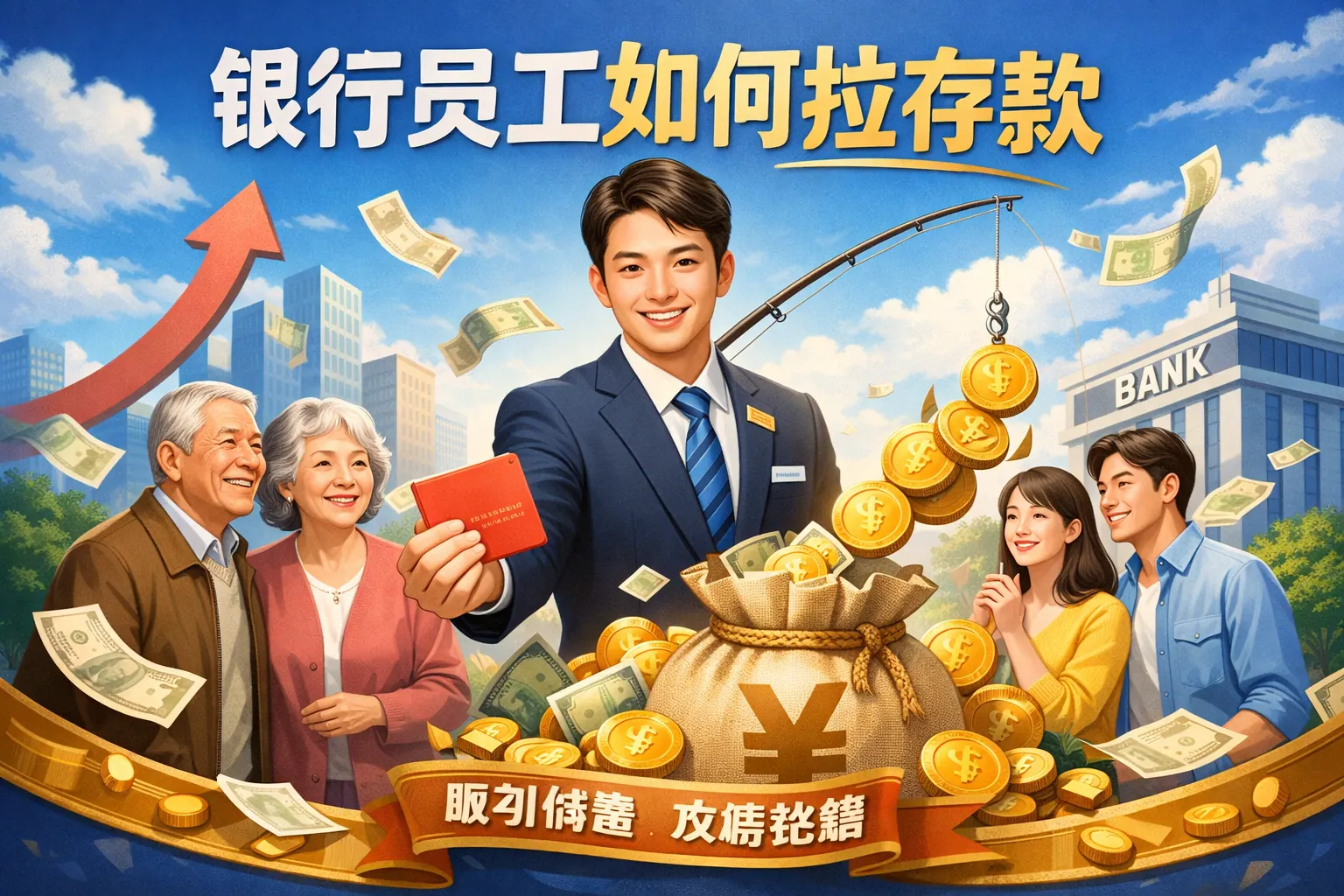 银行员工如何拉存款