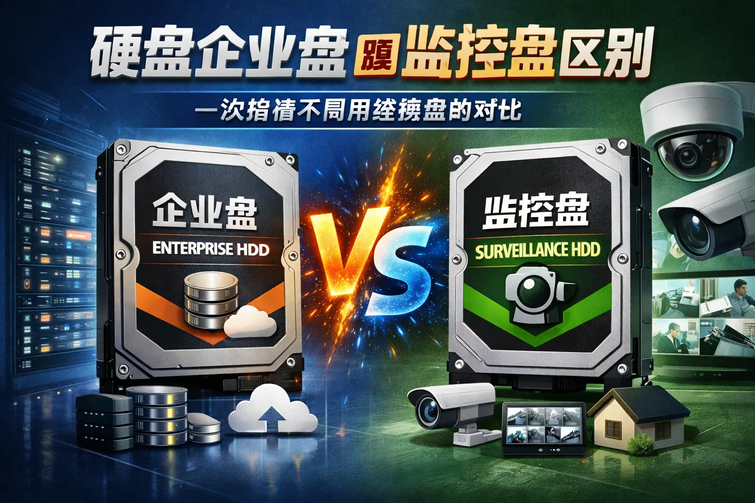 硬盘企业盘跟监控盘区别