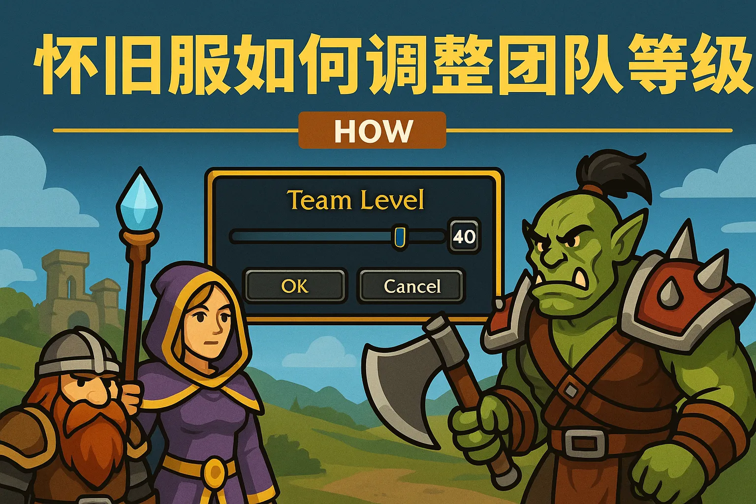怀旧服如何调整团队等级