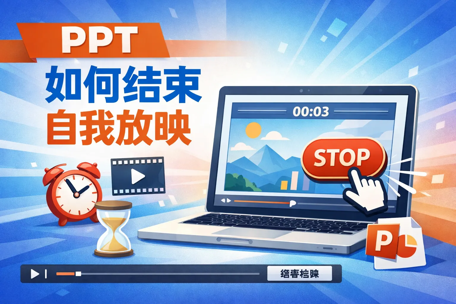 ppt如何结束自我放映