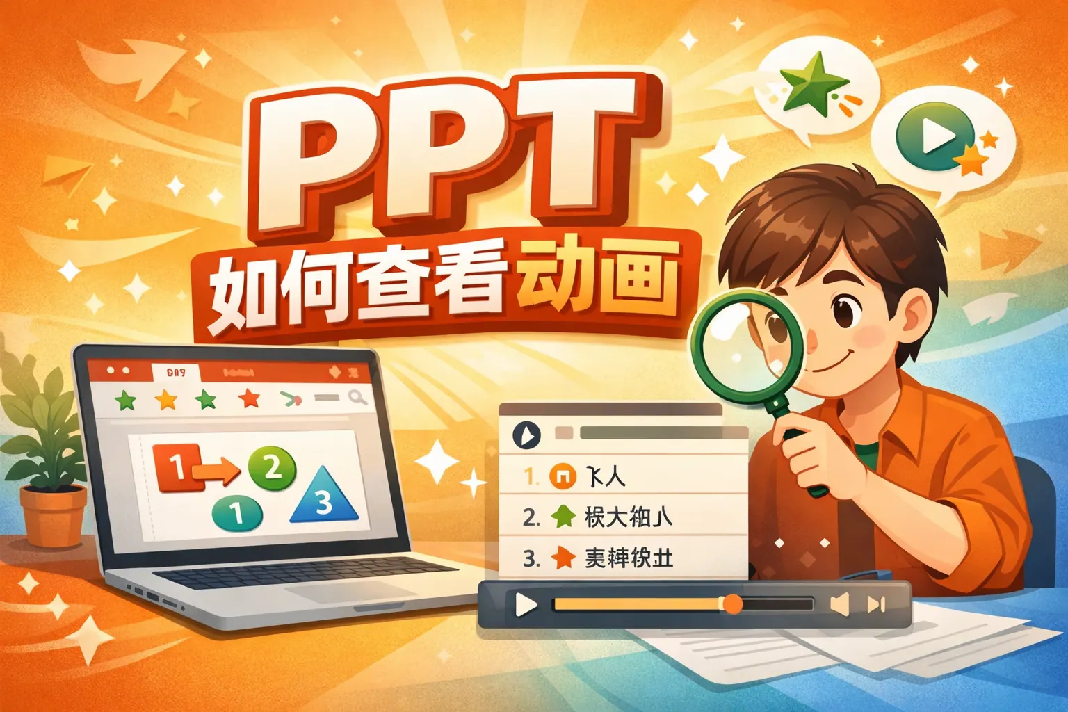 ppt如何查看动作
