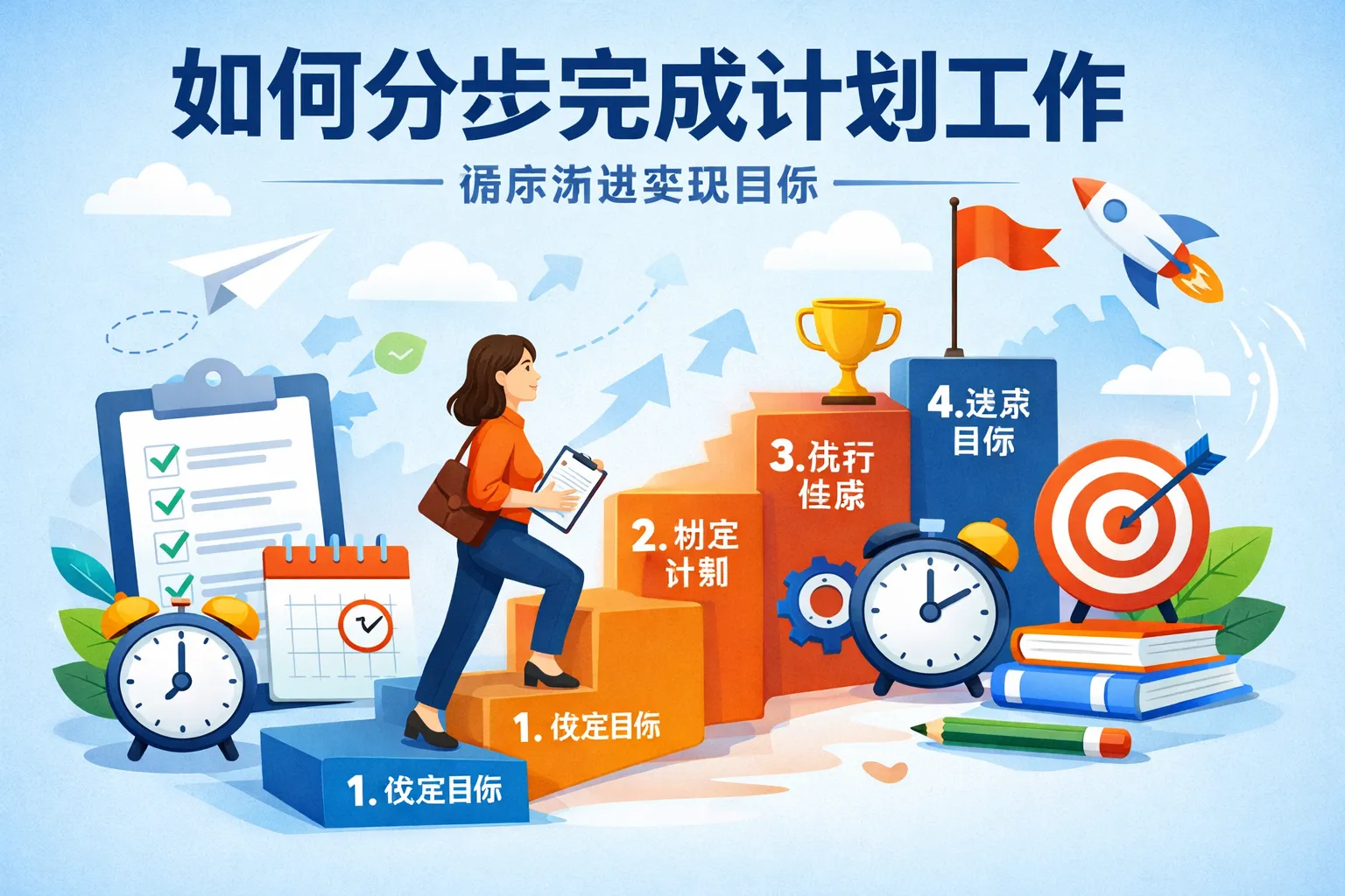 如何分步完成计划工作