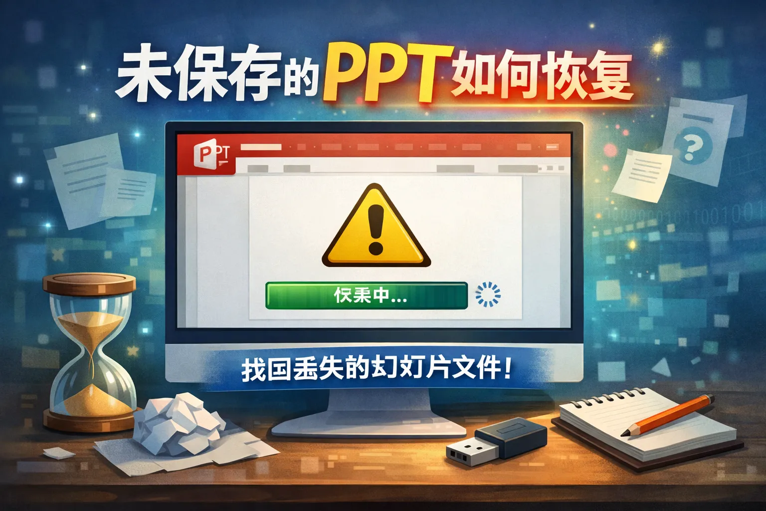 未保存的ppt如何恢复