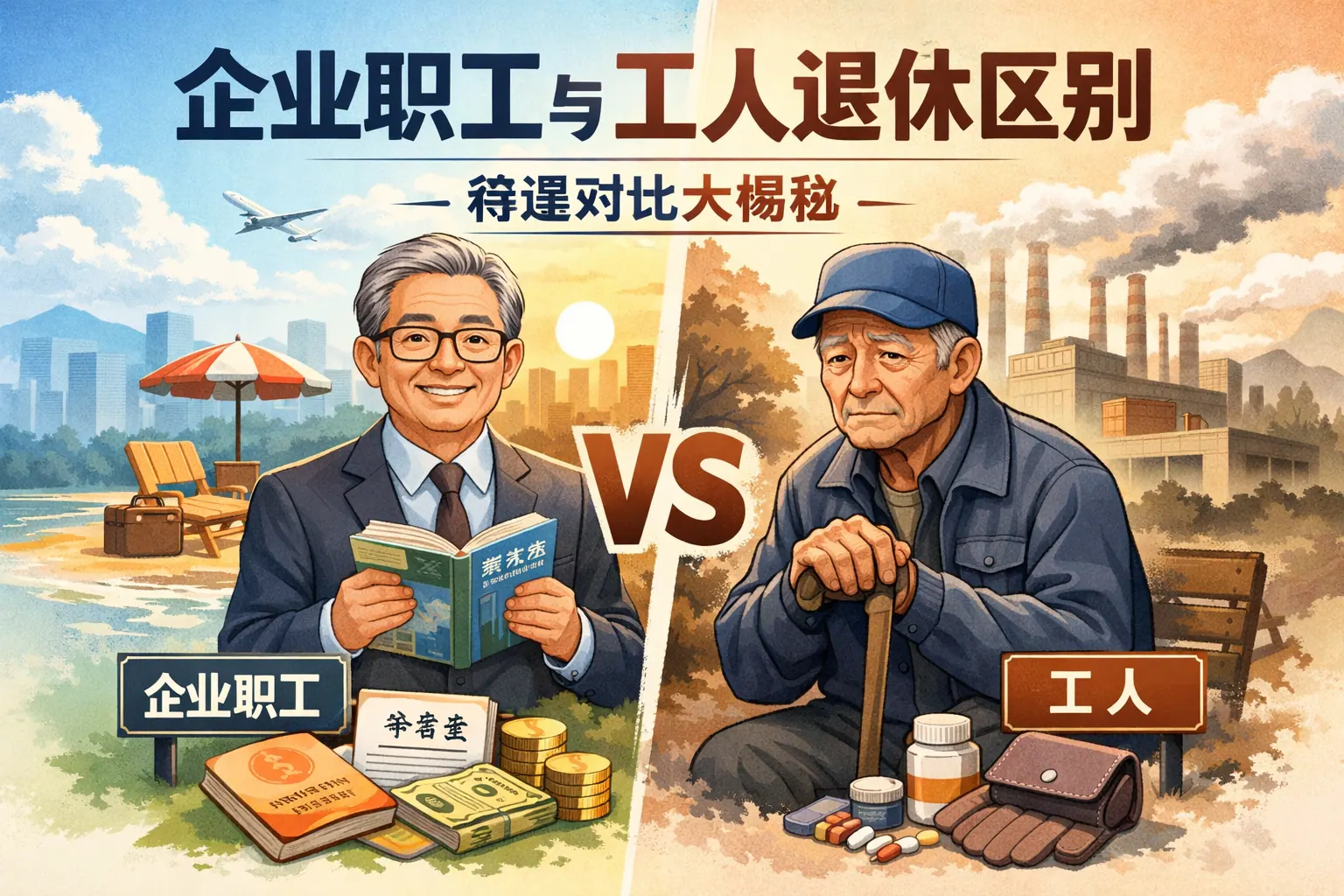 企业职工与工人退休区别