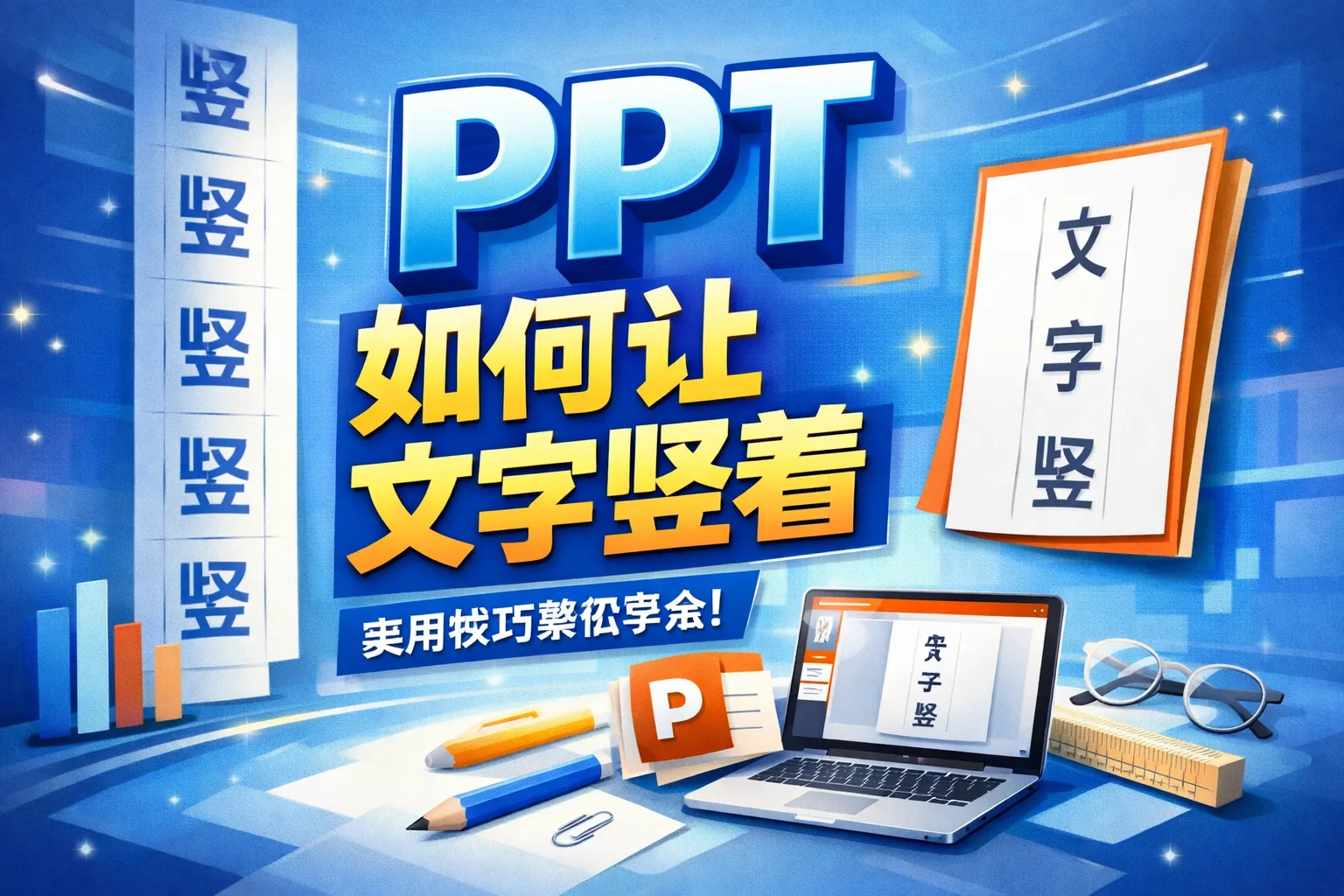 ppt如何让文字竖着