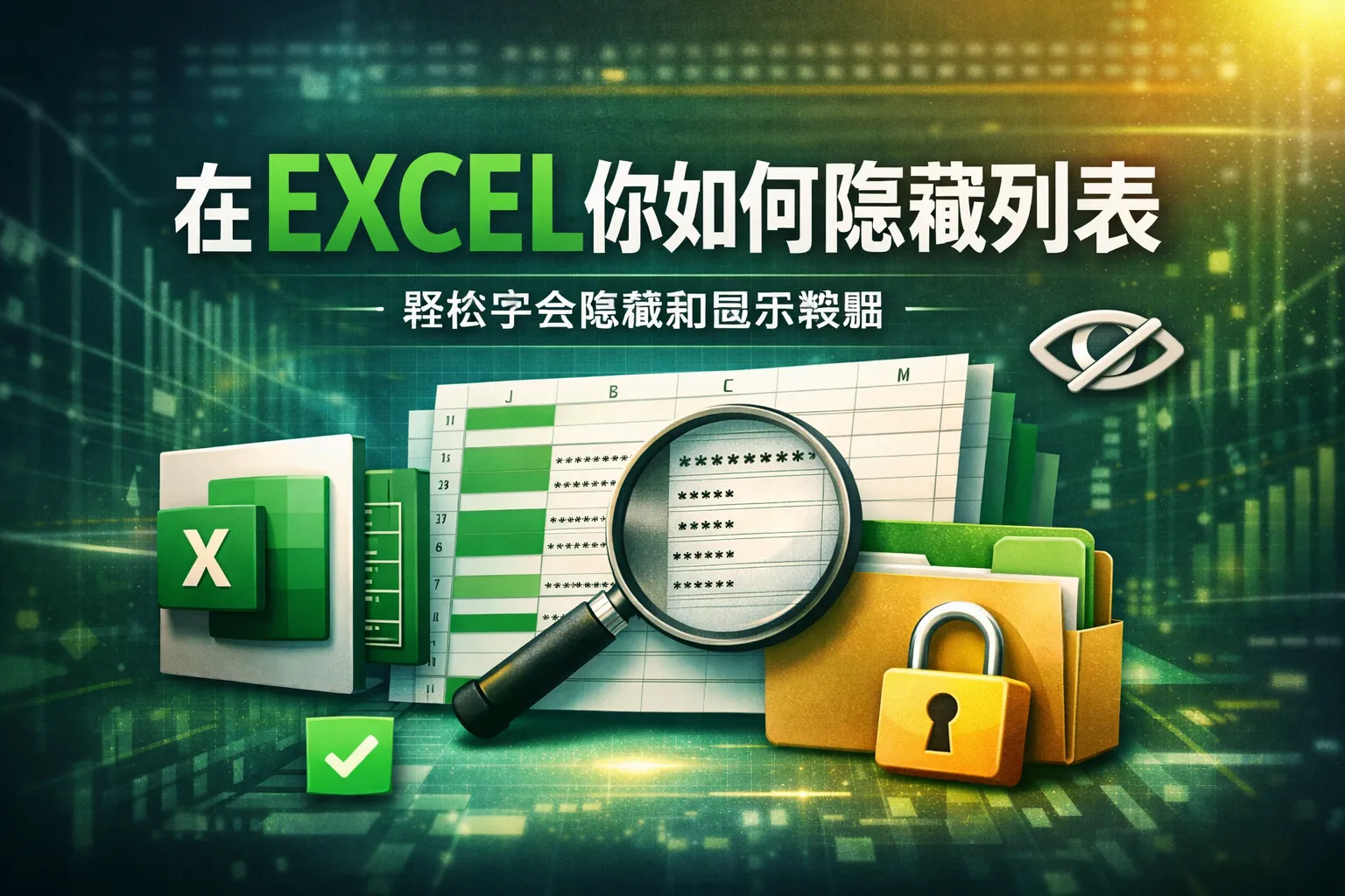 在EXCEL你如何隐藏列表