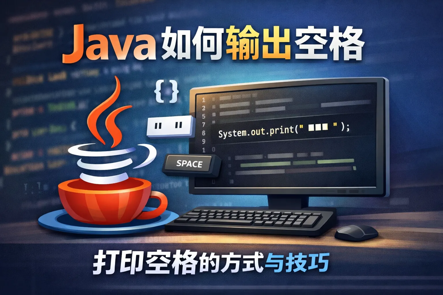 java 如何输出空格