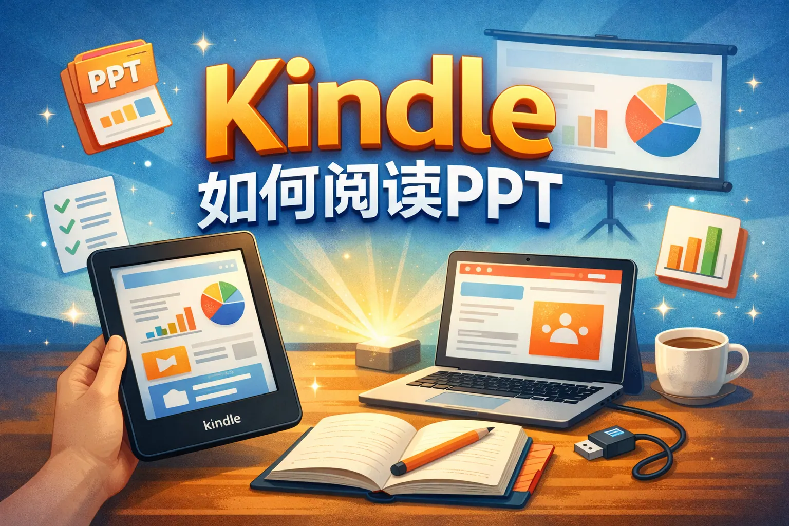 kindle如何阅读ppt