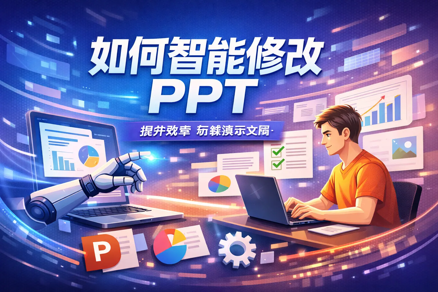 如何智能修改ppt