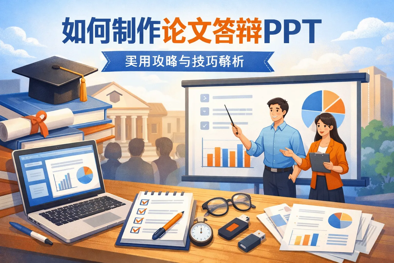 如何制作论文答辩ppt