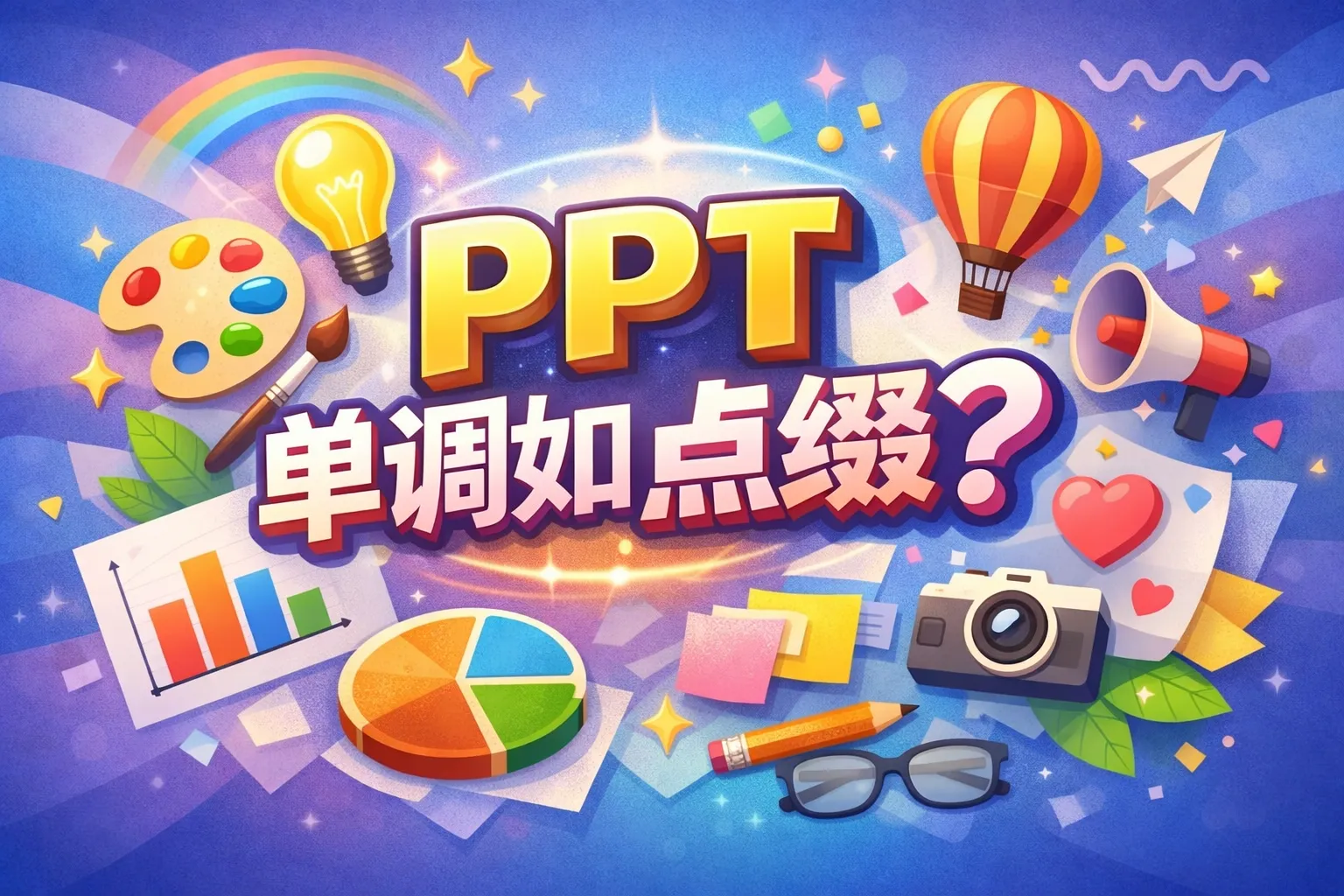 ppt单调如何点缀