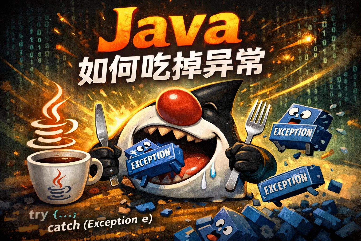 java如何吃掉异常