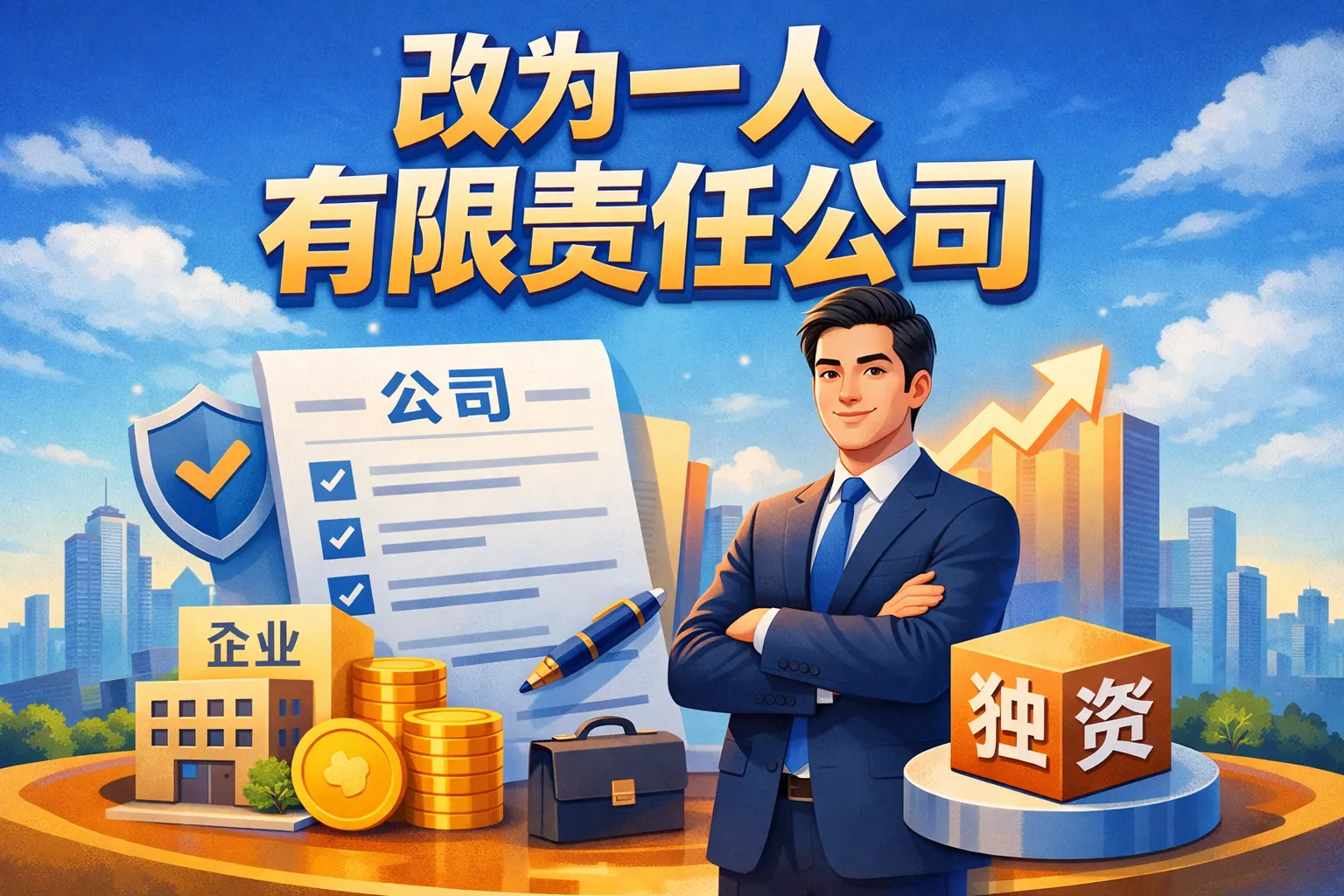 改为一人有限责任公司