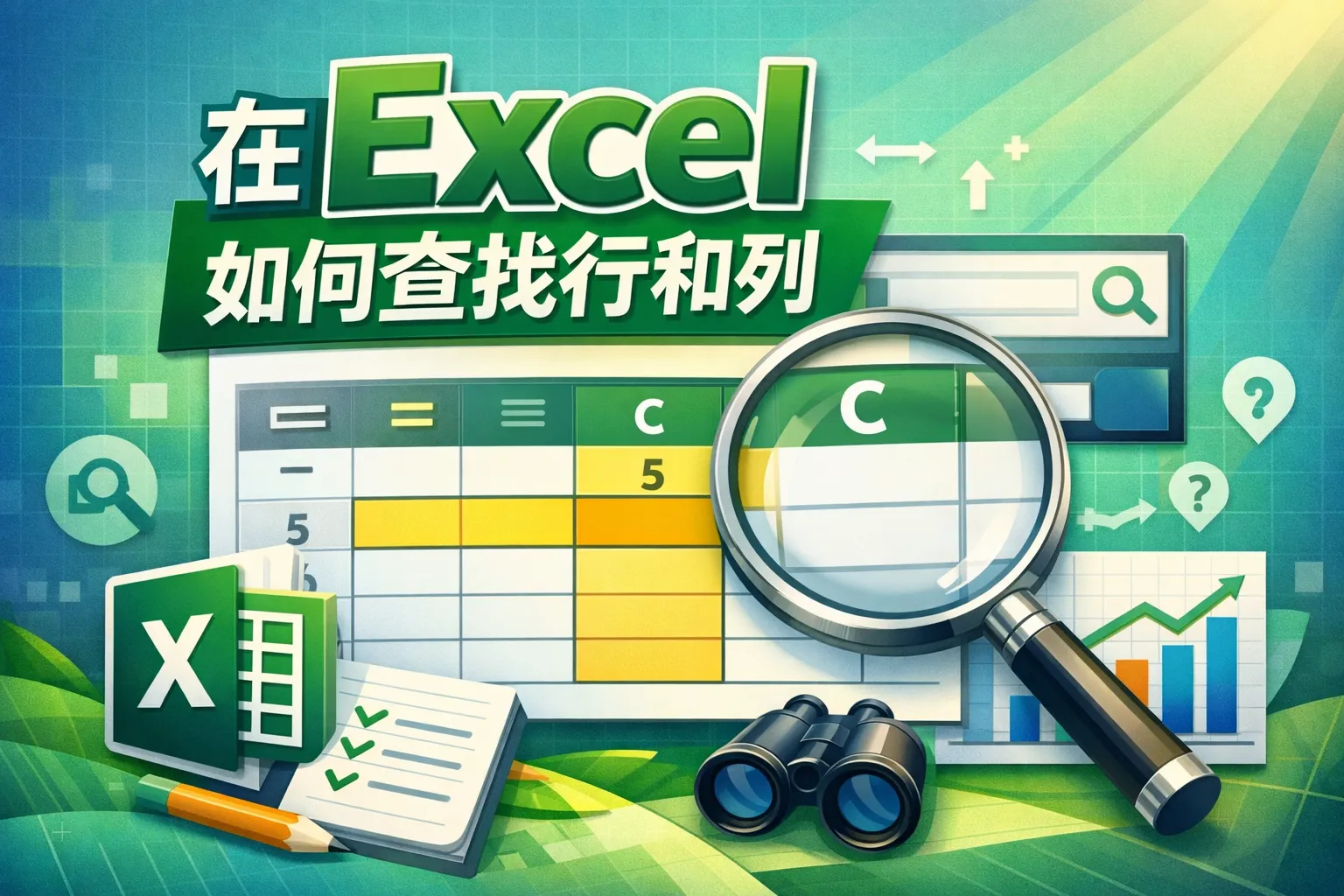 在excel如何查找行和列