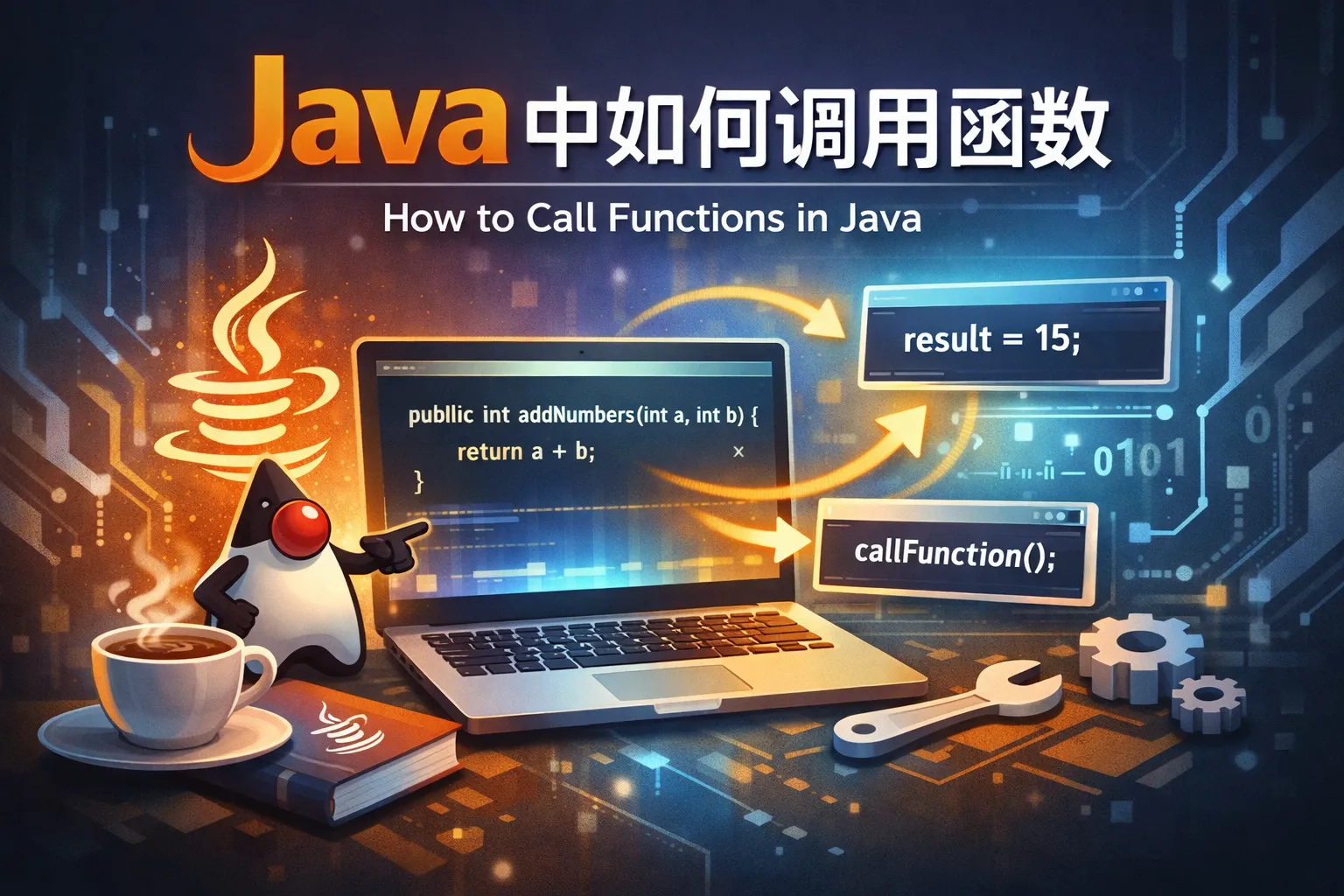 java中如何调用函数