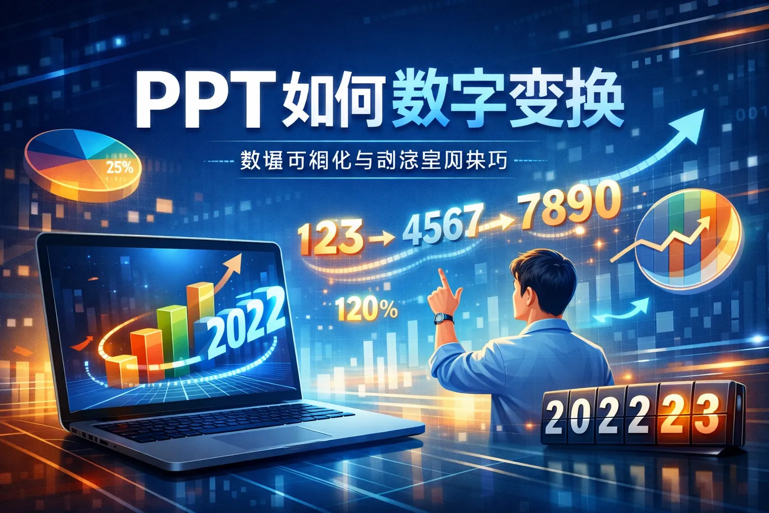 ppt如何数字变换