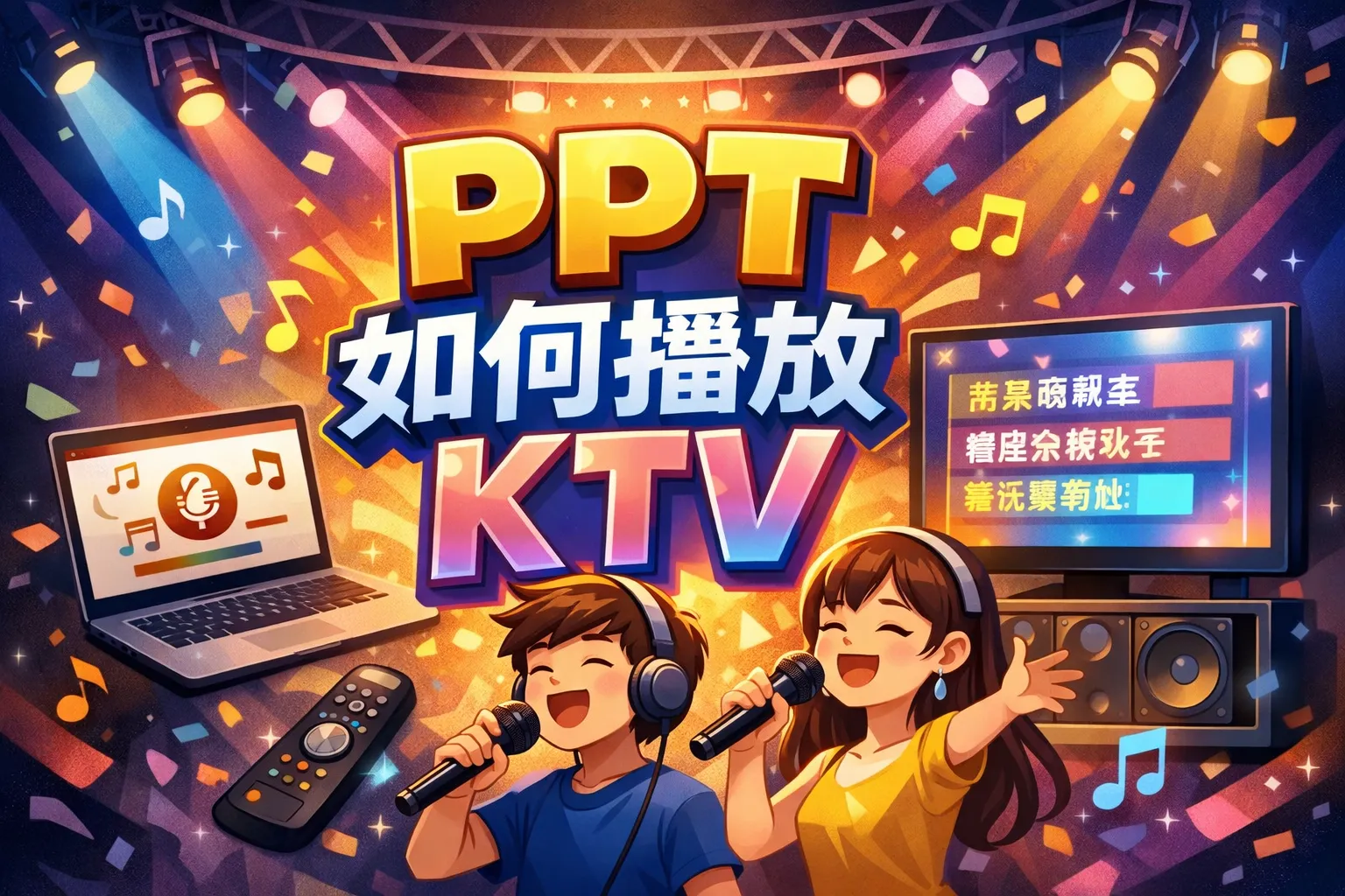 ppt如何播放ktv