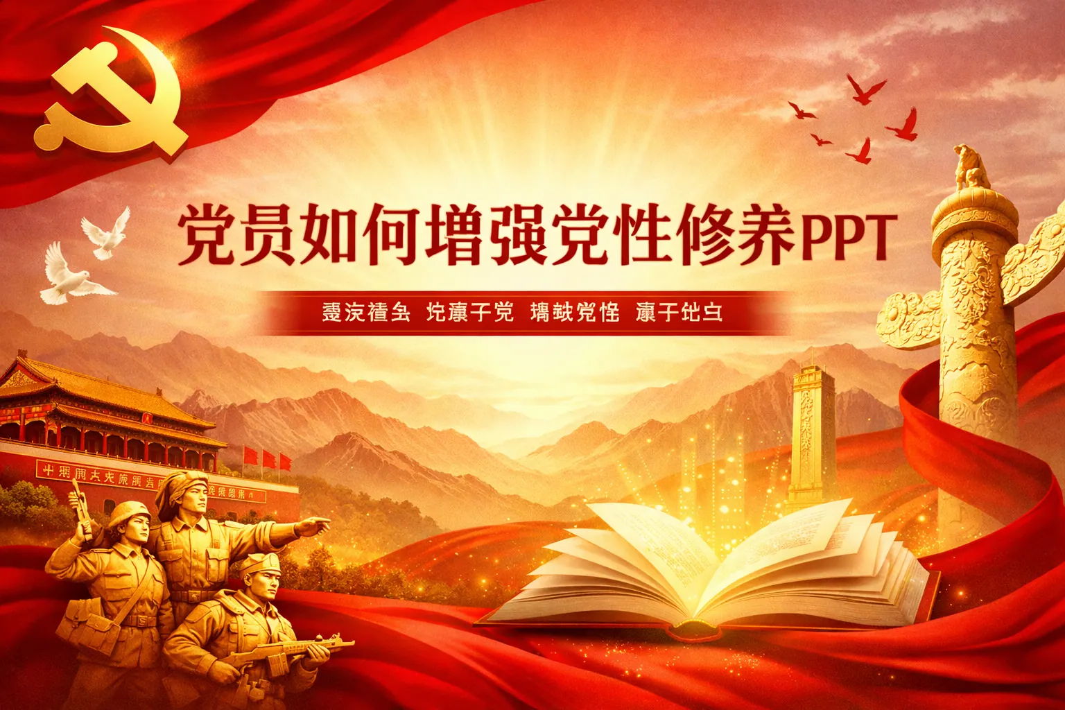 党员如何增强党性修养PPT