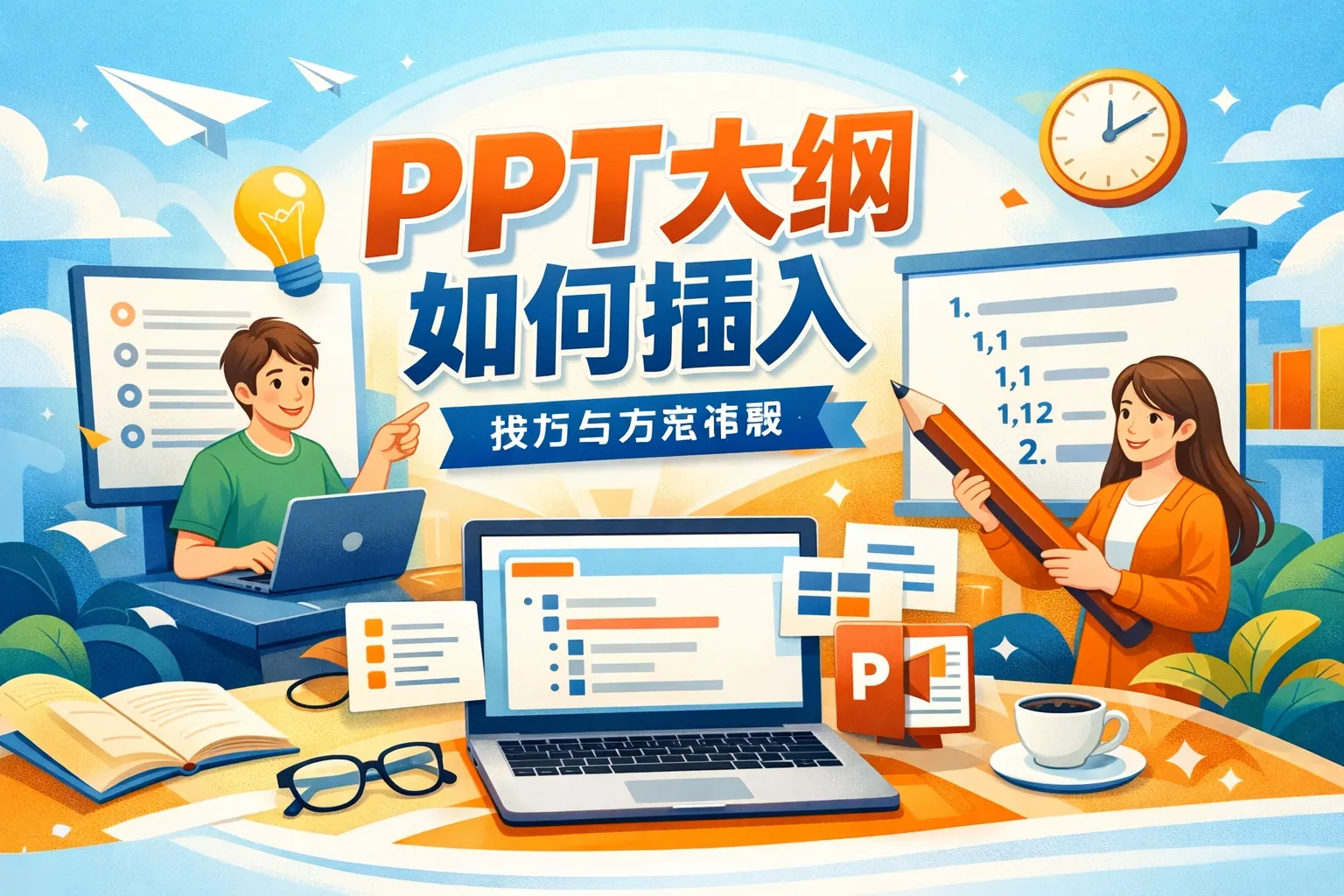 ppt大纲如何插入