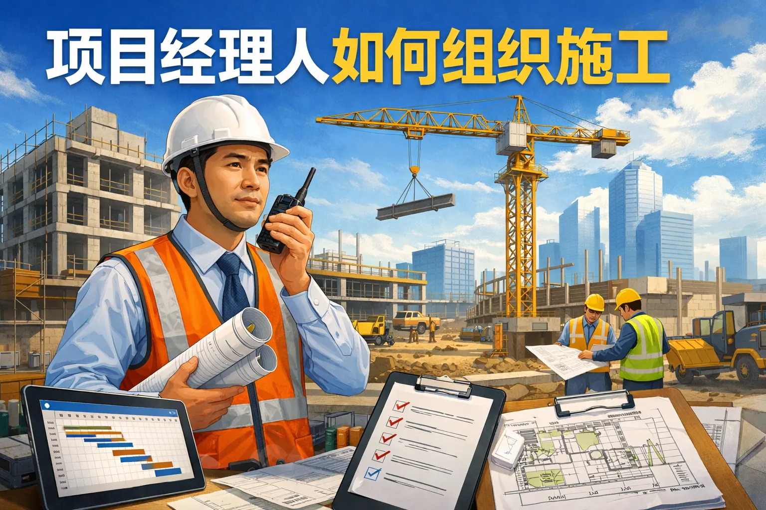 项目经理人如何组织施工