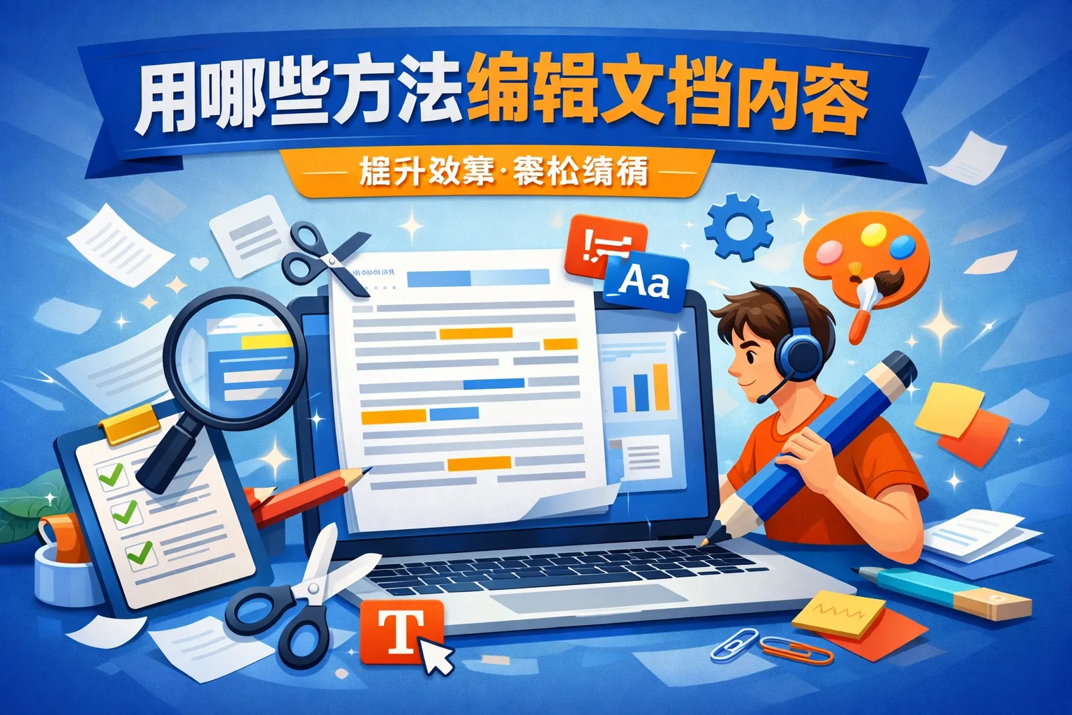 用哪些方法编辑文档内容