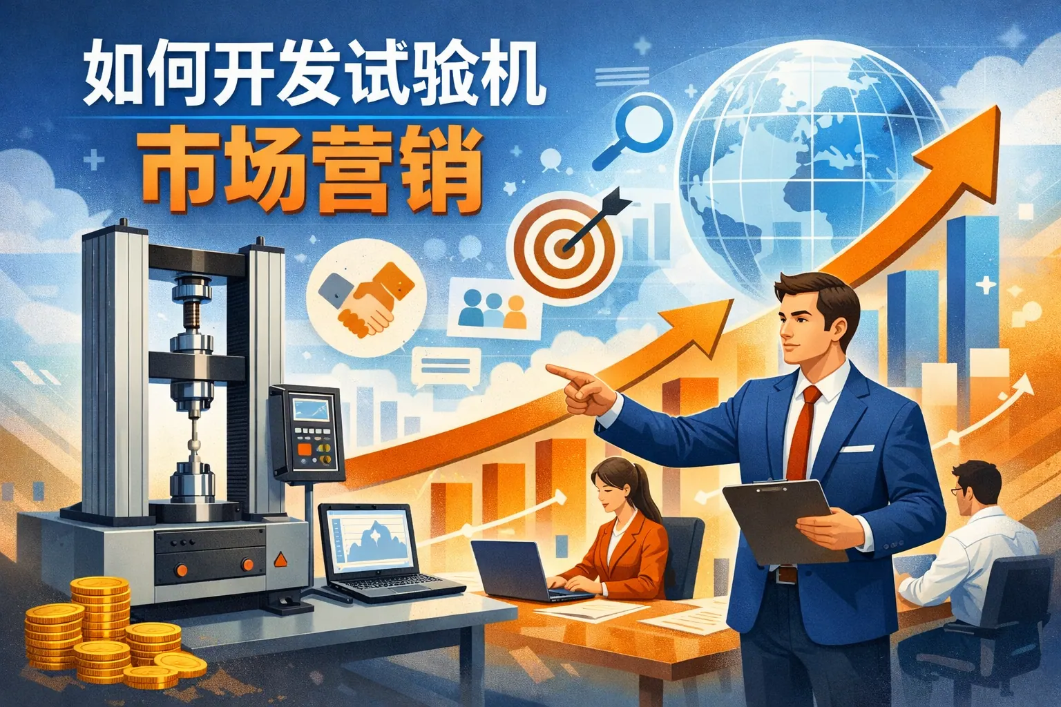 如何开发试验机市场营销