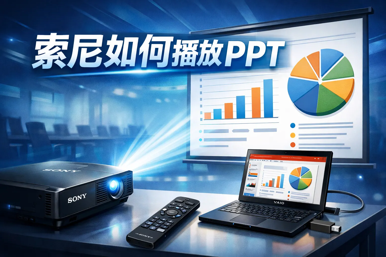 索尼如何播放ppt