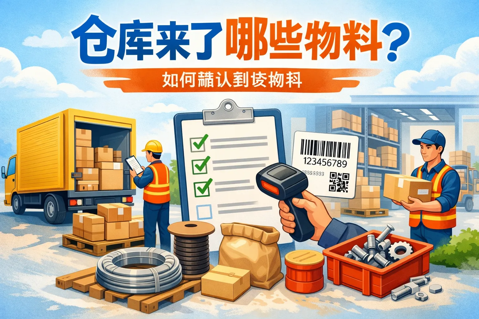 仓库来了哪些物料做文档