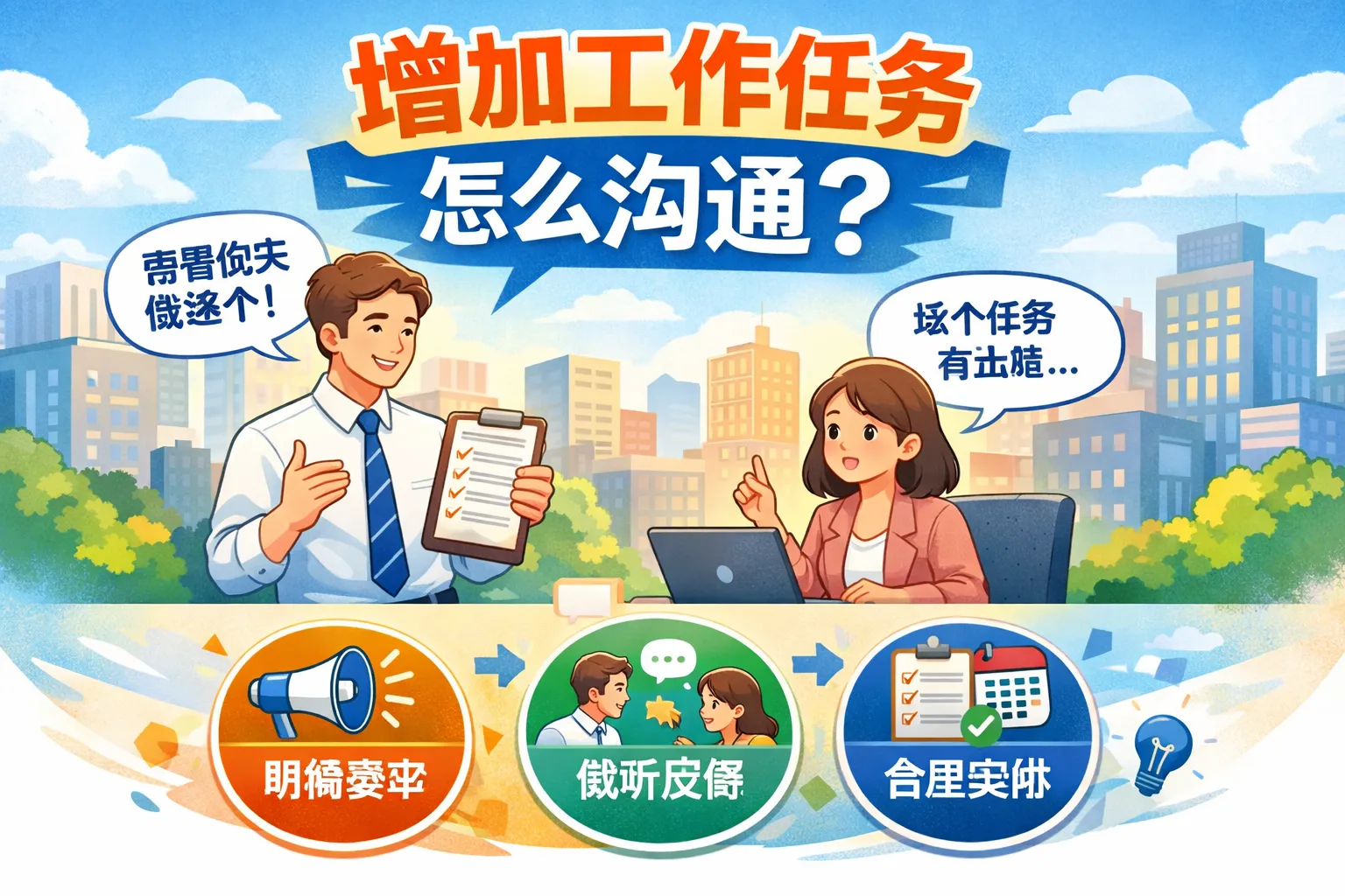 增加工作任务怎么沟通